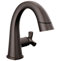 Delta - Single Handle Pull Down Bathroom Faucet - Venetian Bronze - 5776-RBPD-DST