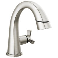 Delta - Single Handle Pull Down Bathroom Faucet - Lumicoat® Stainless - 5776-SSPD-PR-DST