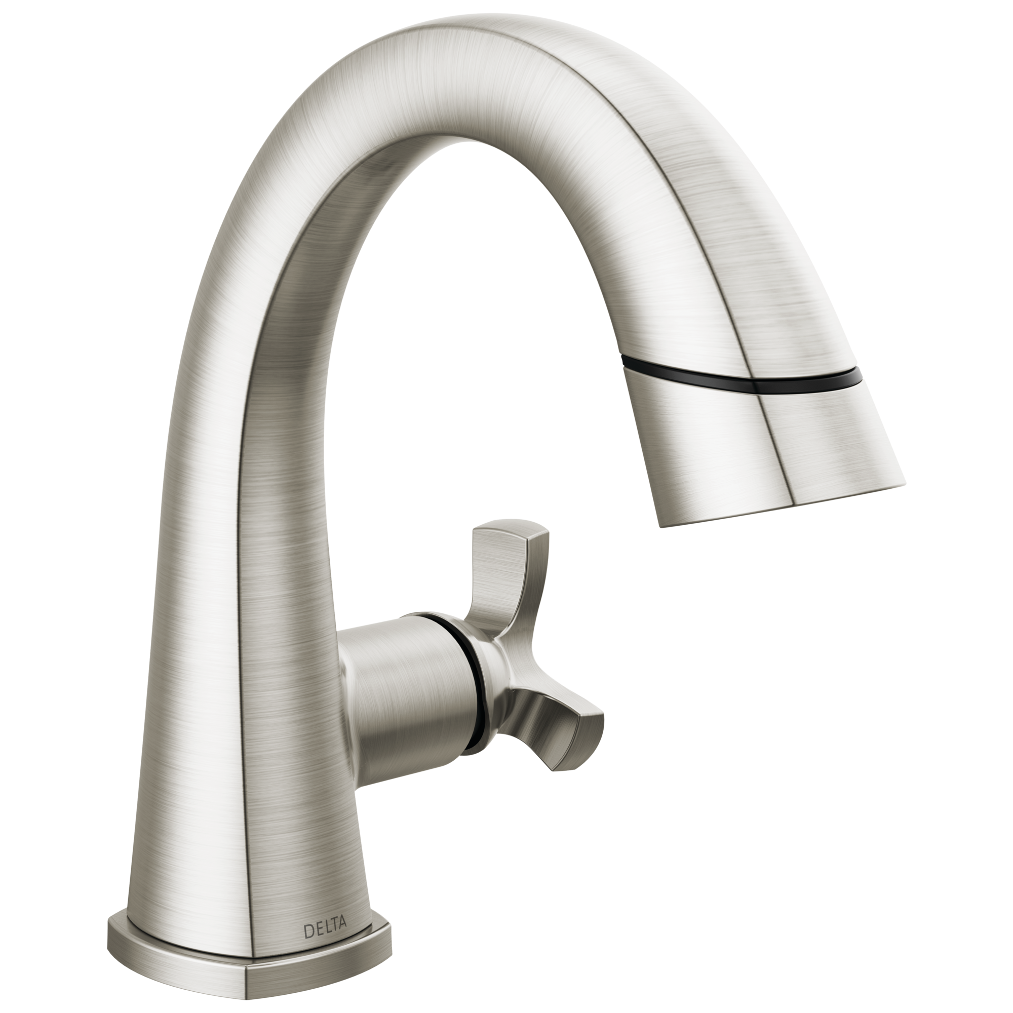 Delta - Single Handle Pull Down Bathroom Faucet - Lumicoat® Stainless - 5776-SSPD-PR-DST