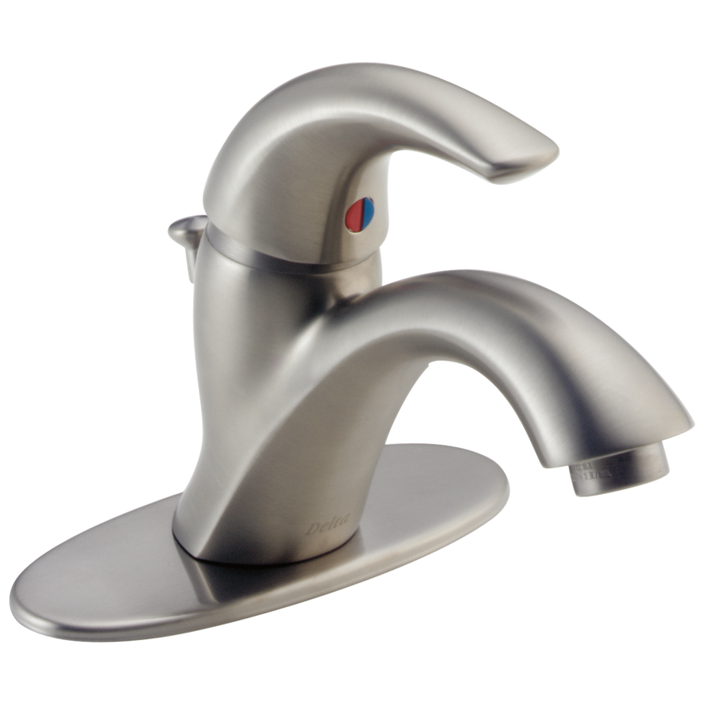 Delta - Single Handle Bathroom Faucet - Stainless - 583LF-SSWF