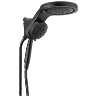 Delta - HydroRain® H2OKinetic® 5-Setting Two-in-One Shower Head - Matte Black - 58680-BL25