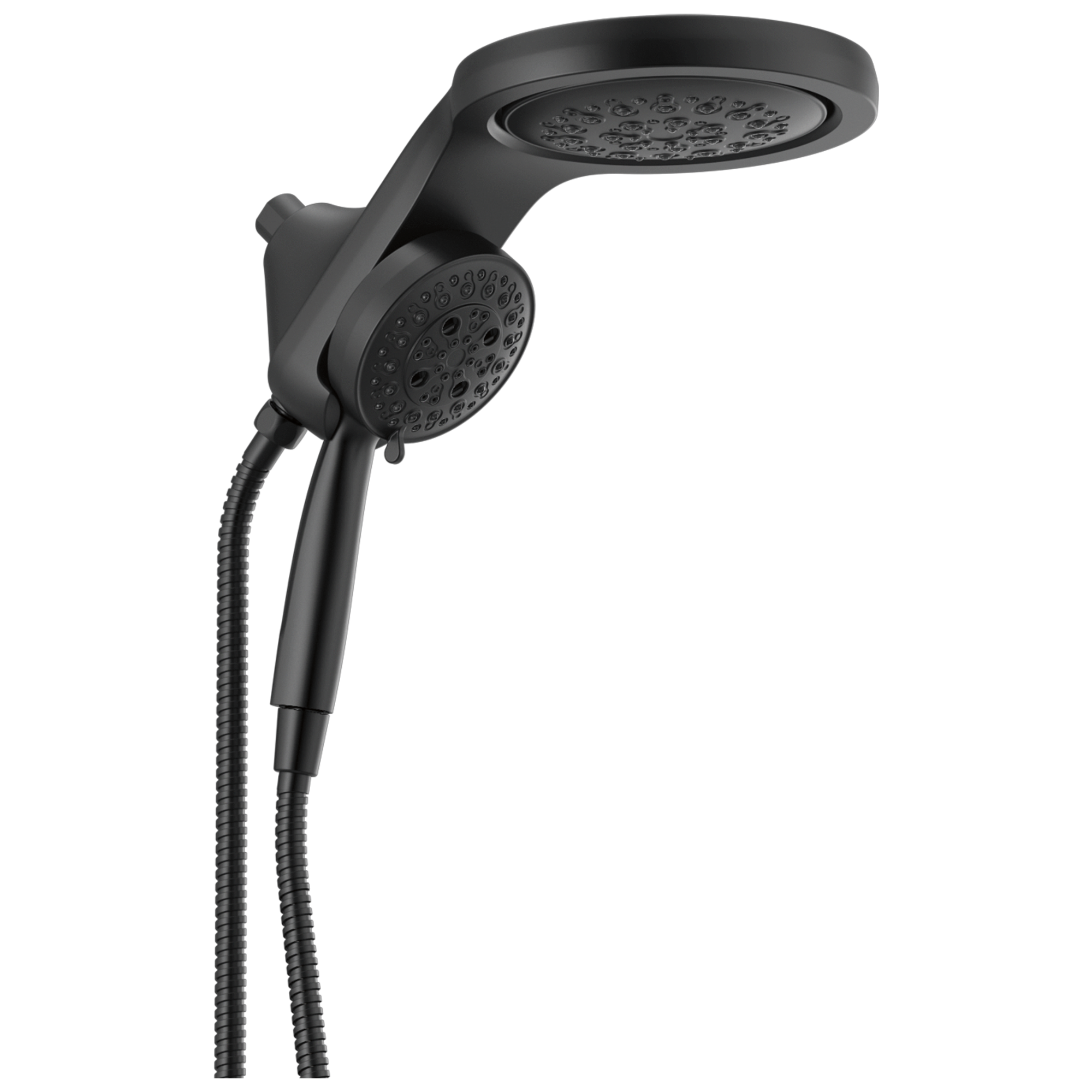 Delta - HydroRain® H2OKinetic® 5-Setting Two-in-One Shower Head - Matte Black - 58680-BL25