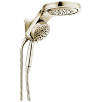 Delta - HydroRain® H2Okinetic® 5-Setting Two-In-One Shower Head - Lumicoat® Polished Nickel - 58680-PN-PR25