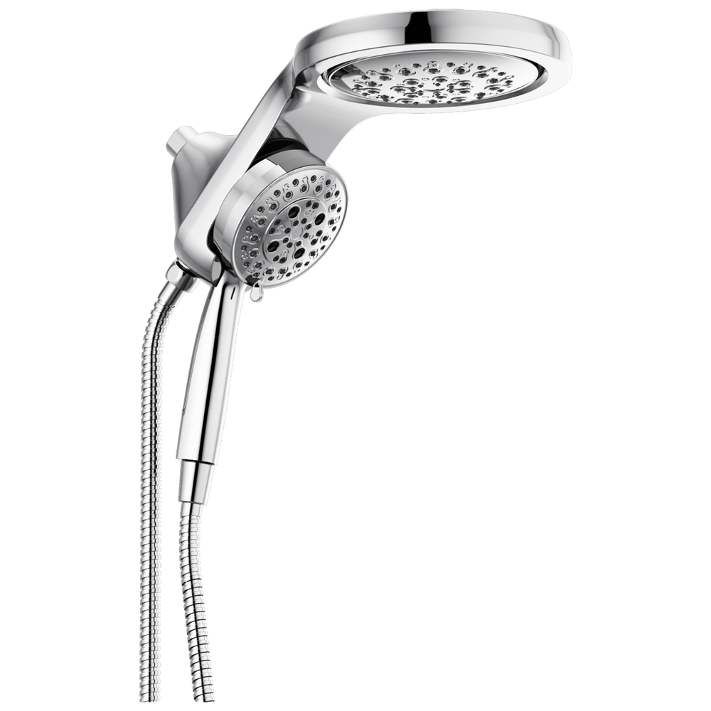 Delta - HydroRain® H2Okinetic® 5-Setting Two-In-One Shower Head - Lumicoat® Chrome - 58680-PR25