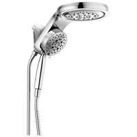 Delta - HydroRain® H2Okinetic® 5-Setting Two-In-One Shower Head - Lumicoat® Chrome - 58680-PR25