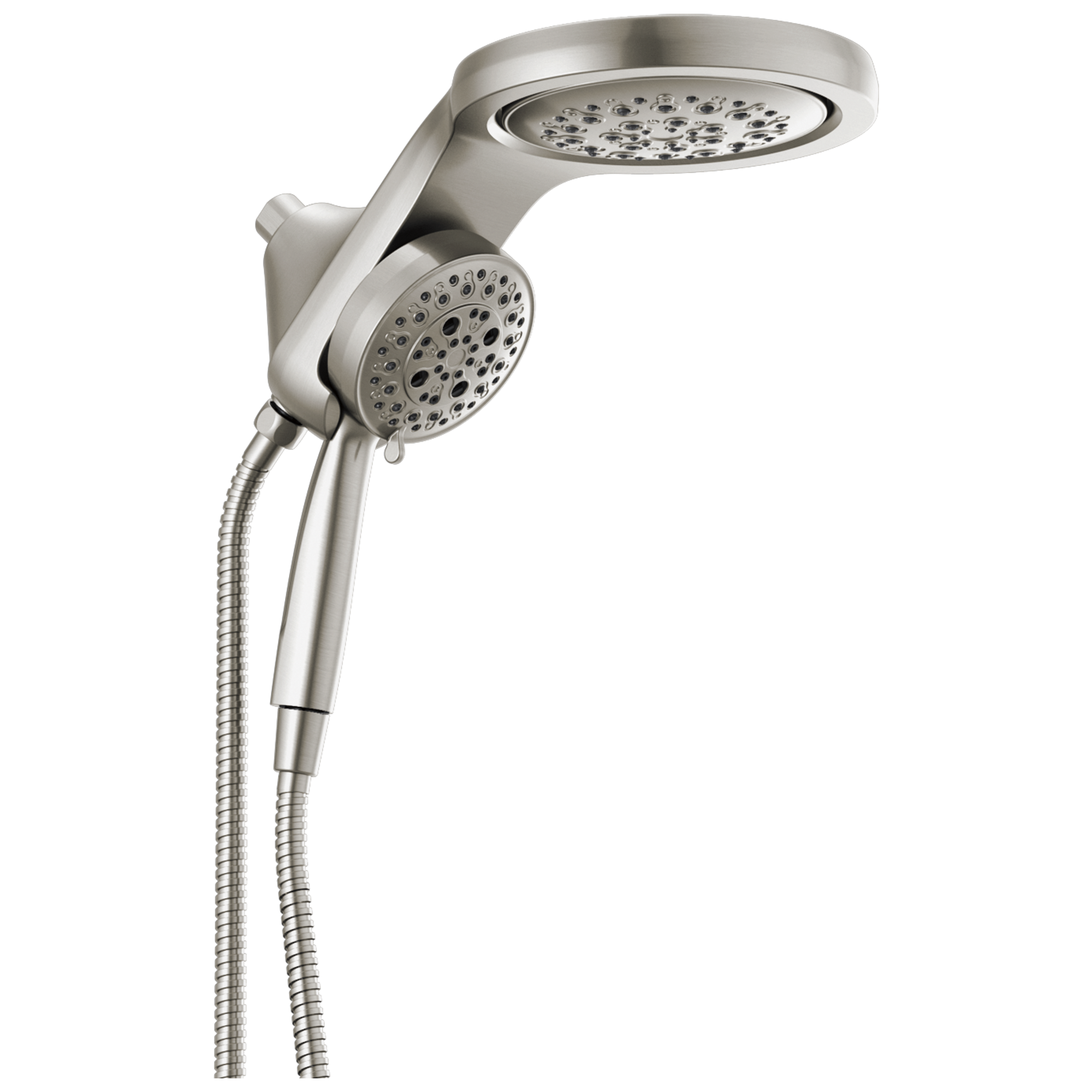 Delta - HydroRain® H2Okinetic® 5-Setting Two-In-One Shower Head - Lumicoat® Stainless - 58680-SS-PR25