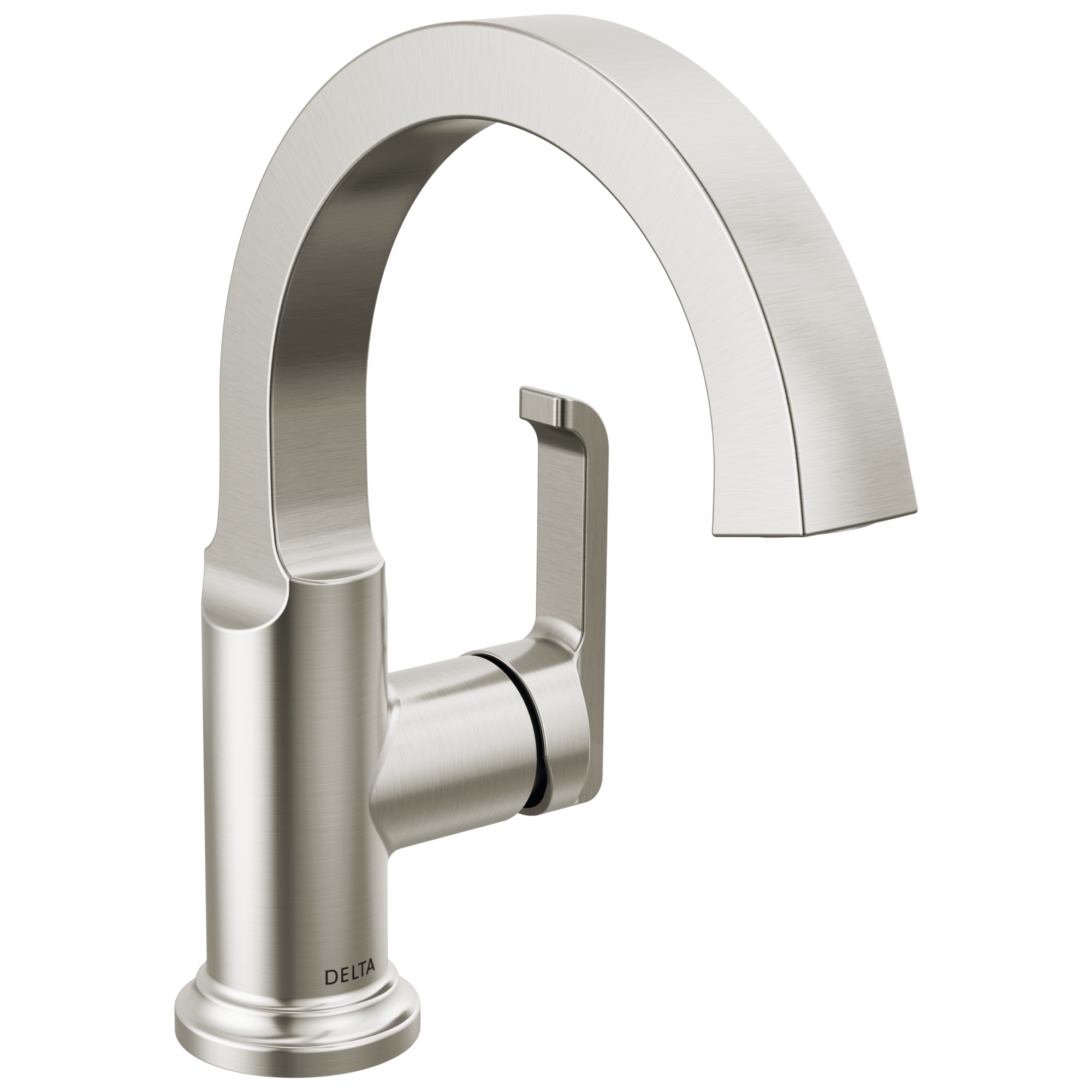 Delta - Single Handle Bathroom Faucet - Lumicoat® Stainless - 588SH-SS-PR-DST