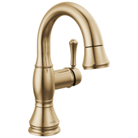 Delta - Single Handle Pull Down Bathroom Faucet - Champagne Bronze - 597-CZPD-DST