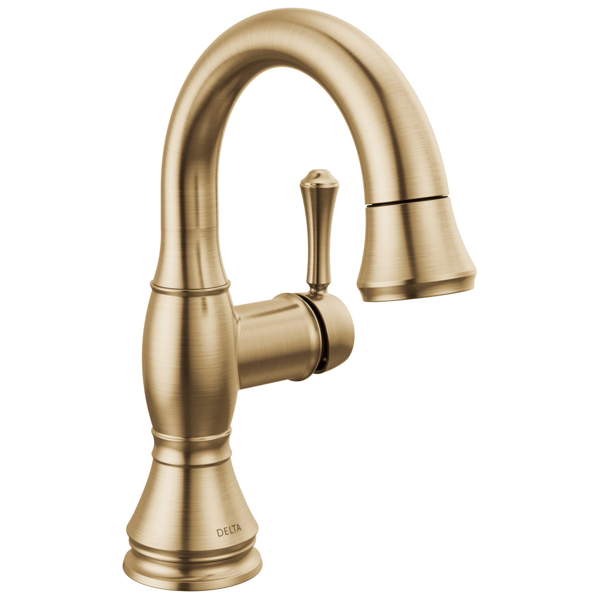 Delta - Single Handle Pull Down Bathroom Faucet - Champagne Bronze - 597-CZPD-DST