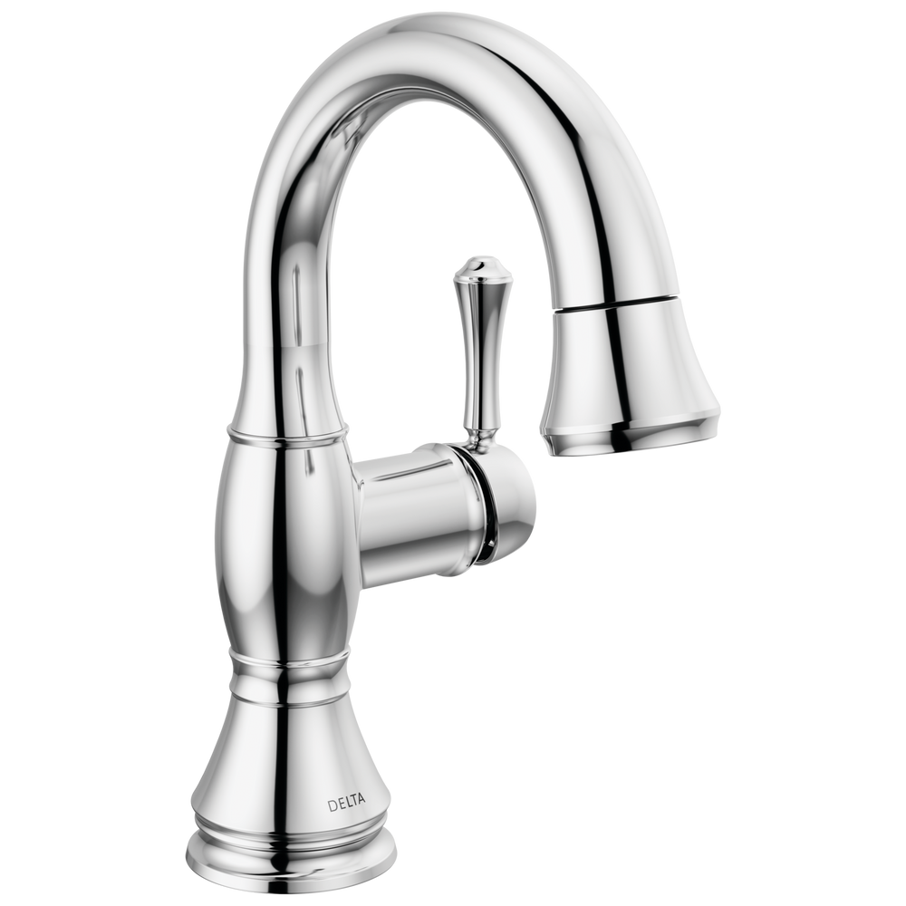 Delta - Single Handle Pull Down Bathroom Faucet - Chrome - 597-PD-DST