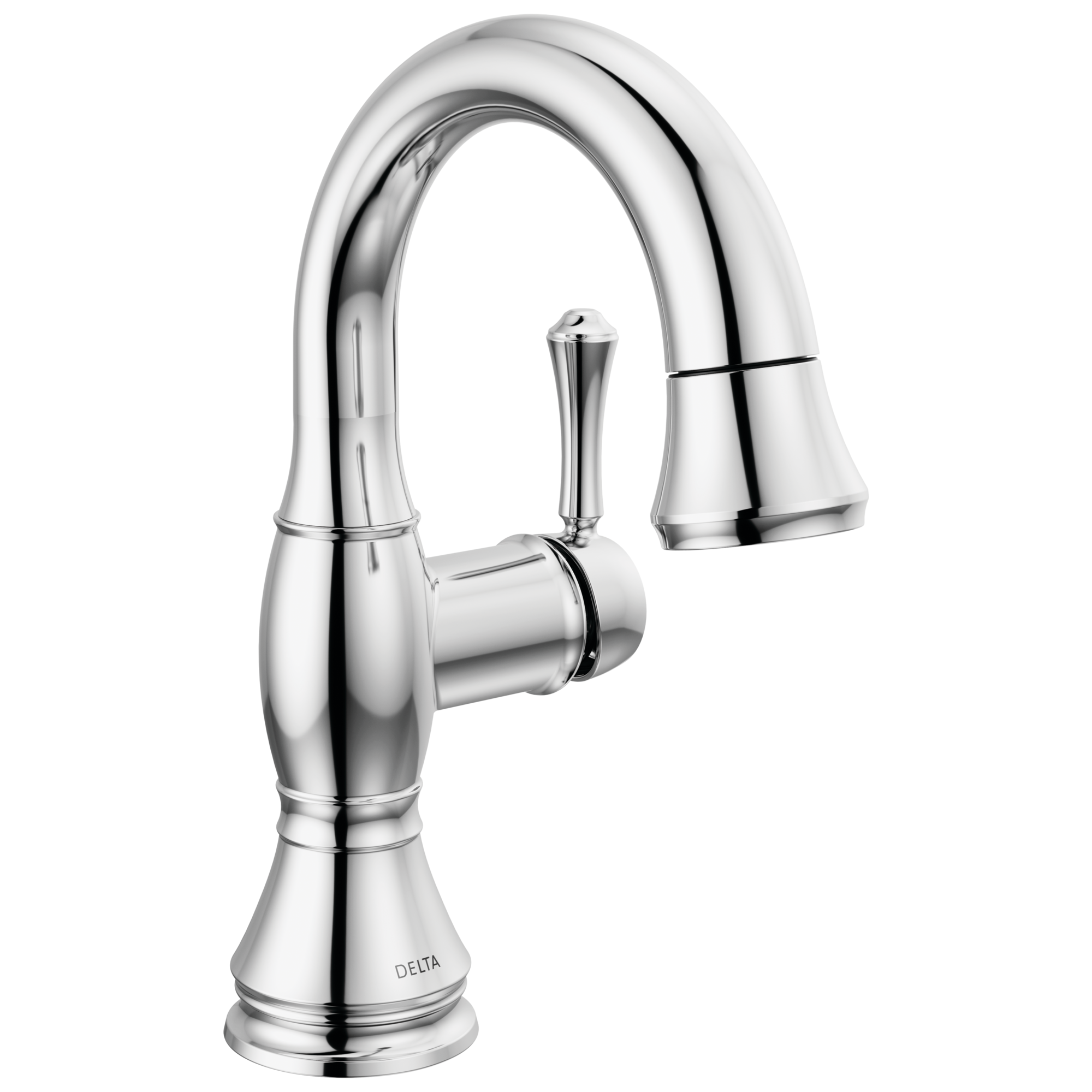 Delta - Single Handle Pull Down Bathroom Faucet - Chrome - 597-PD-DST