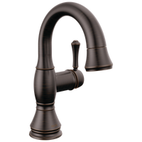 Delta - Single Handle Pull Down Bathroom Faucet - Venetian Bronze - 597-RBPD-DST