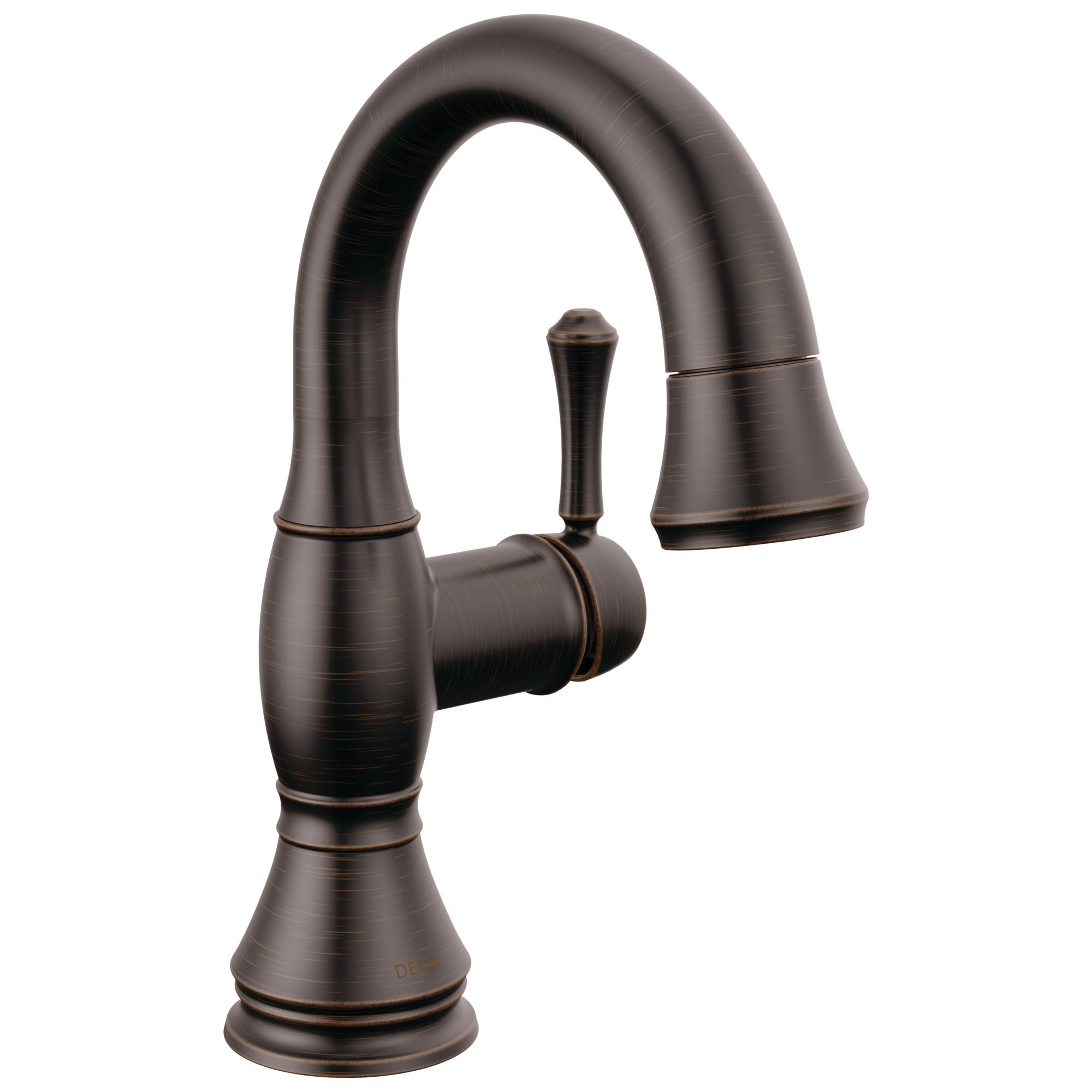 Delta - Single Handle Pull Down Bathroom Faucet - Venetian Bronze - 597-RBPD-DST