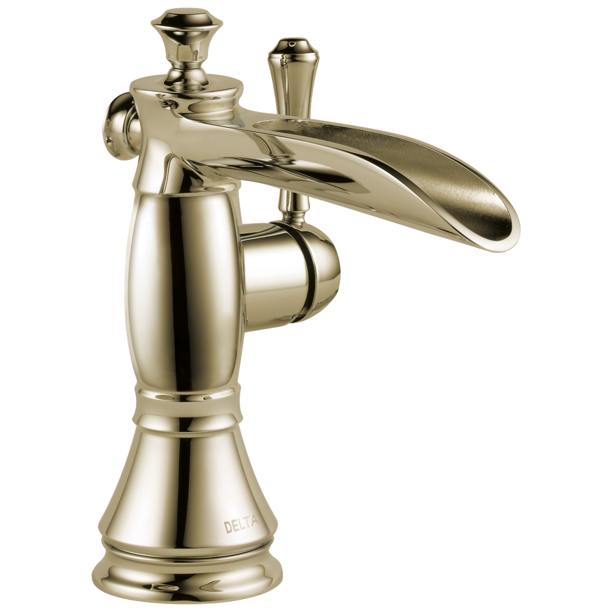 Delta - Single Handle Channel Bathroom Faucet - Polished Nickel - 598LF-PNMPU