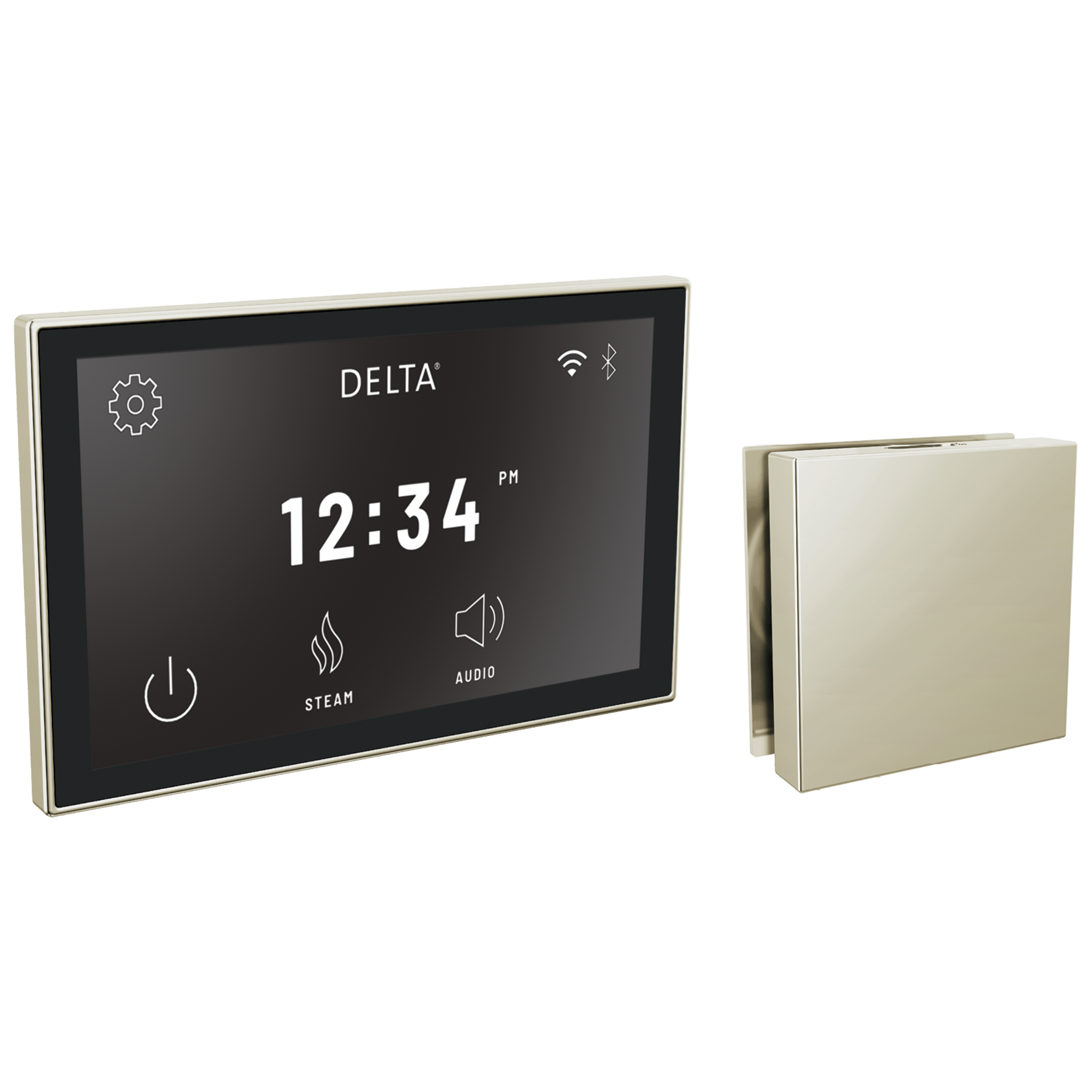 Delta - Square Digital Steam Package - Lumicoat® Polished Nickel - 5CH-550L-PN-PR