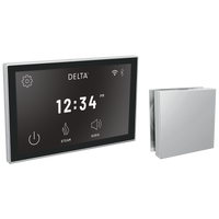 Delta - Square Digital Steam Package - Lumicoat® Chrome - 5CH-550L-PR