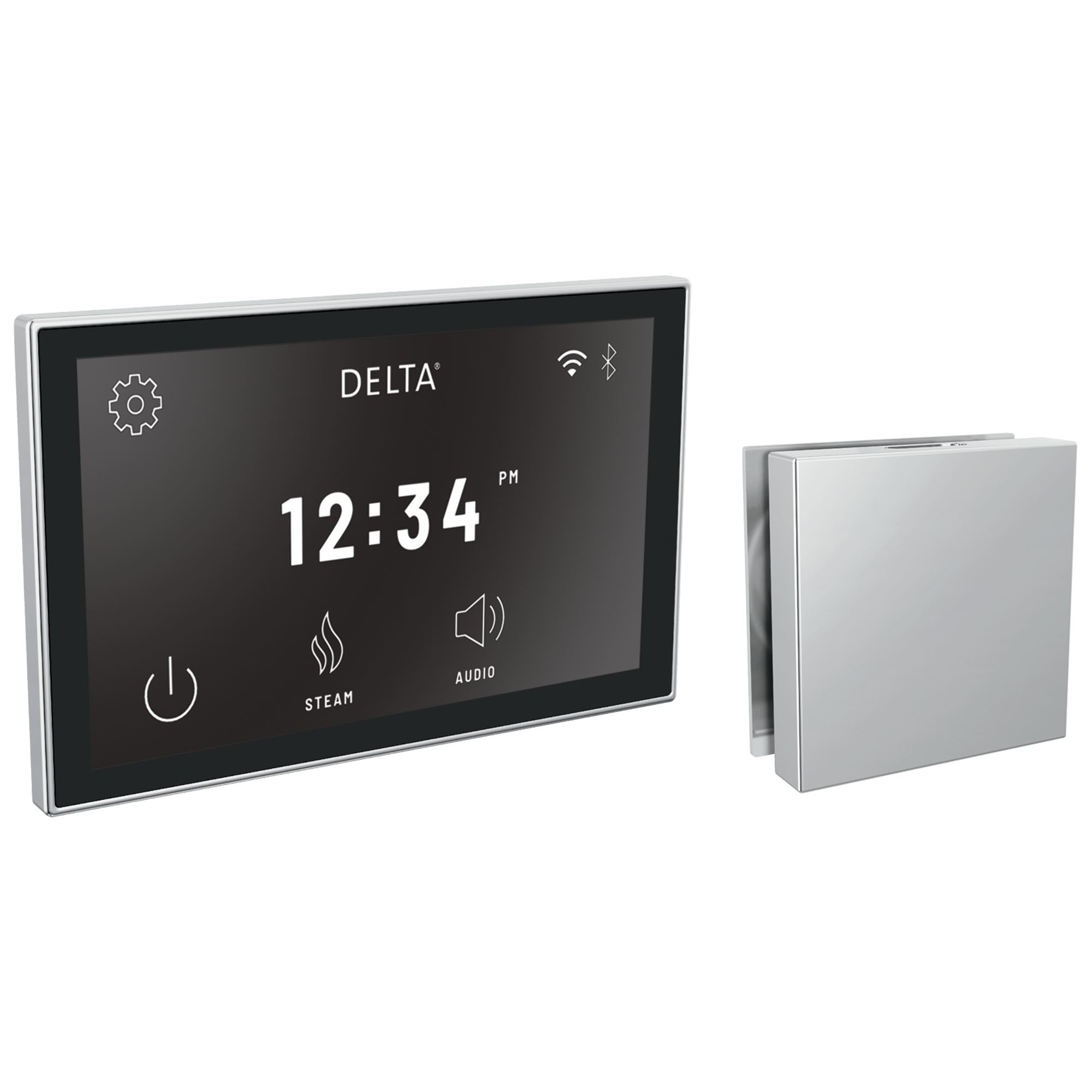 Delta - Square Digital Steam Package - Lumicoat® Chrome - 5CH-550L-PR