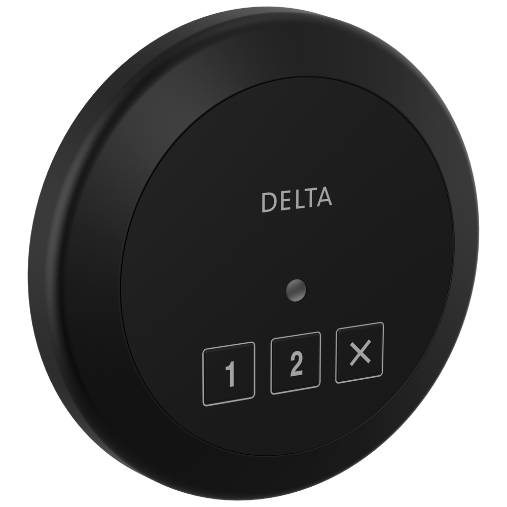 Delta - Round Exterior Steam Control - Matte Black - 5CN-220R-BL