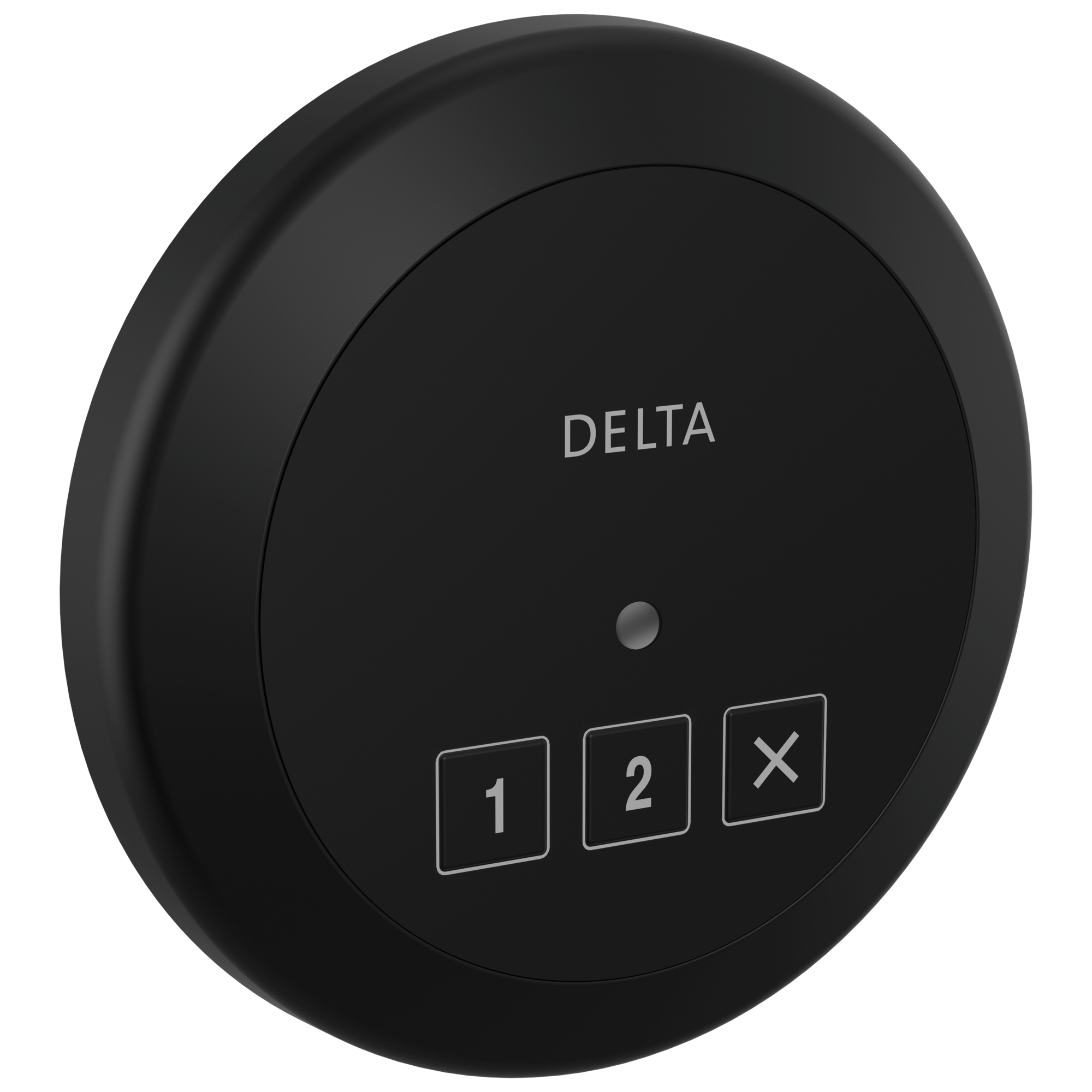 Delta - Round Exterior Steam Control - Matte Black - 5CN-220R-BL