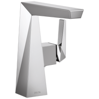 Delta - Single Handle Mid-Height Bathroom Faucet - Lumicoat® Chrome - 643-PR-DST