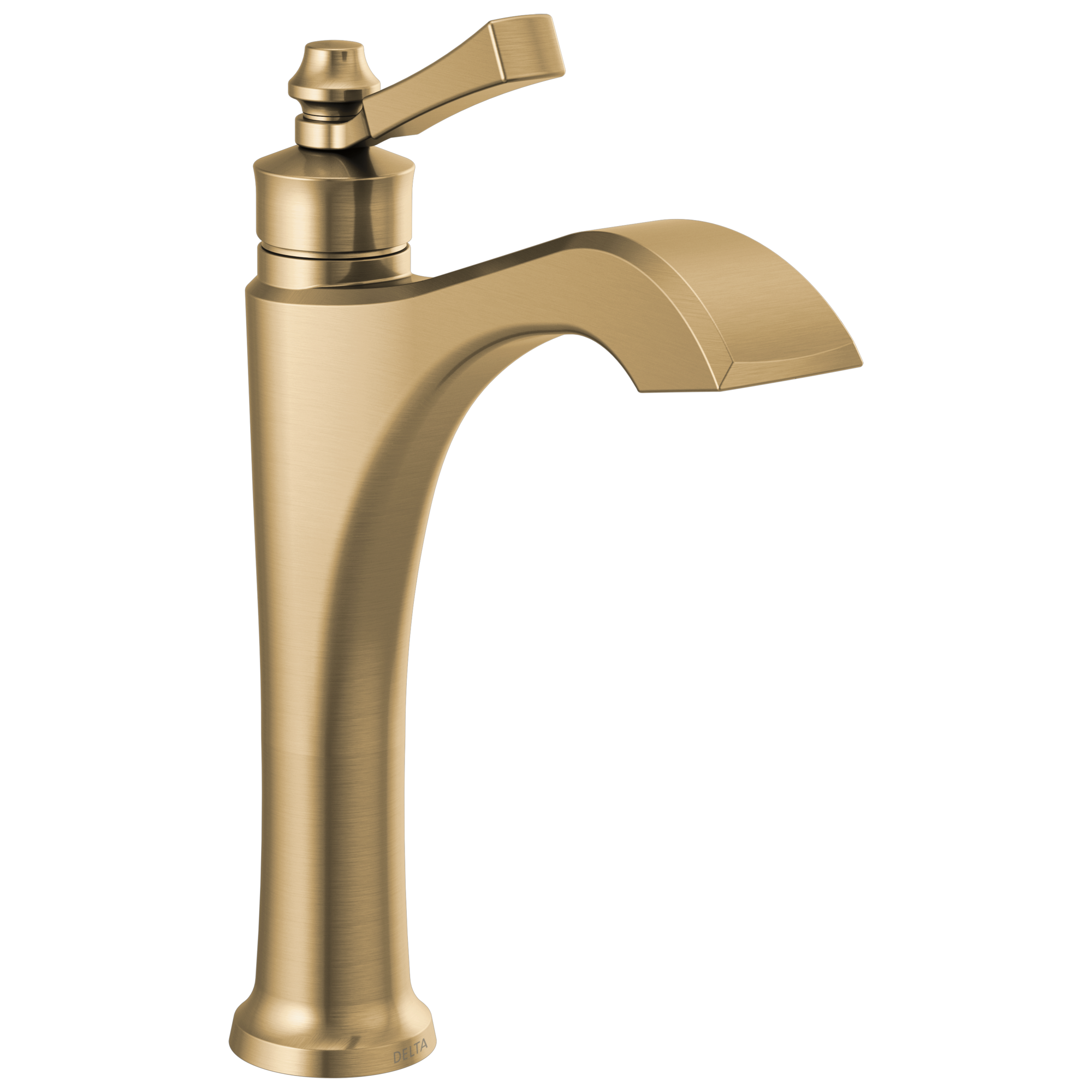 Delta - Single Handle Mid-Height Vessel Bathroom Faucet - Champagne Bronze - 656-CZ-DST