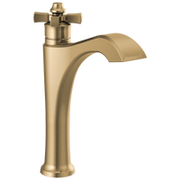 Delta - Single Handle Mid-Height Vessel Bathroom Faucet - Champagne Bronze - 657-CZ-DST