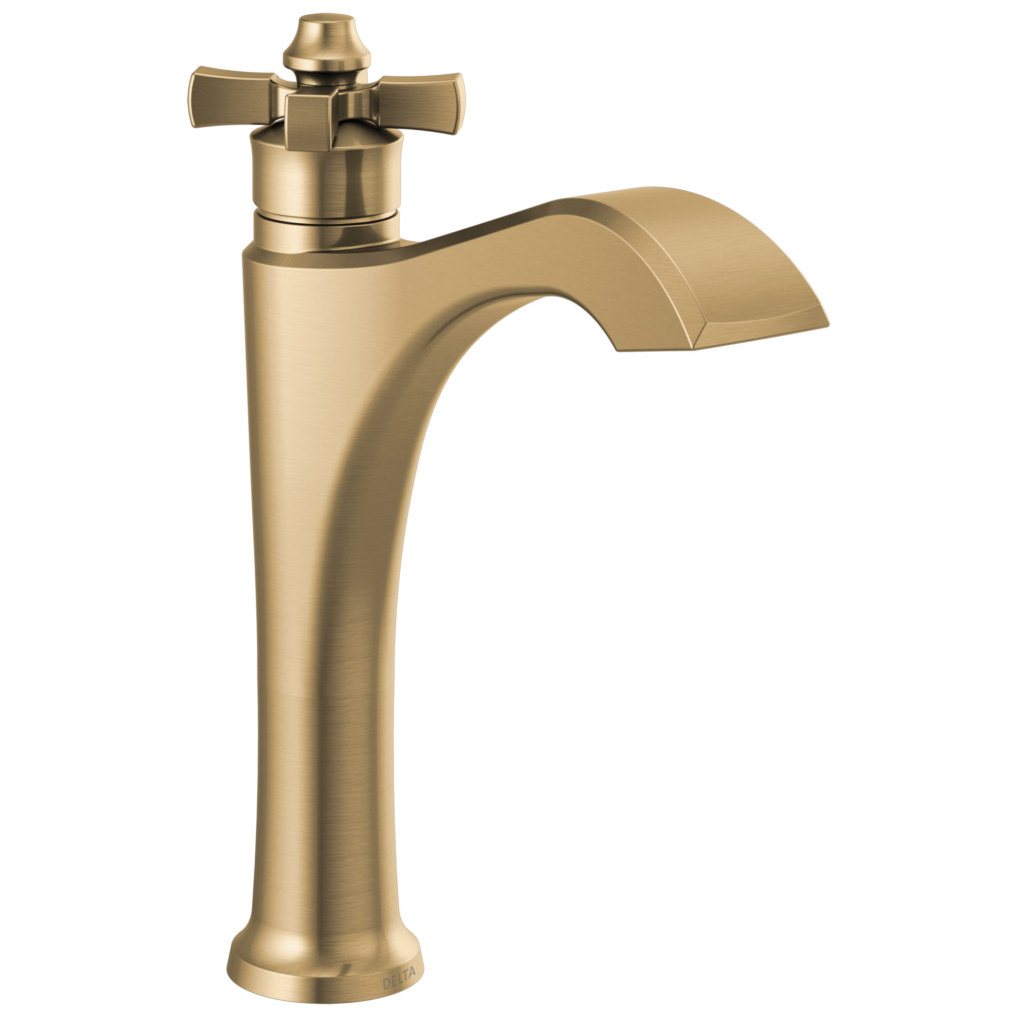 Delta - Single Handle Mid-Height Vessel Bathroom Faucet - Champagne Bronze - 657-CZ-DST