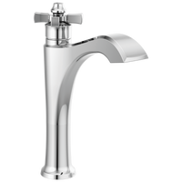 Delta - Single Handle Mid-Height Vessel Bathroom Faucet - Chrome - 657-DST