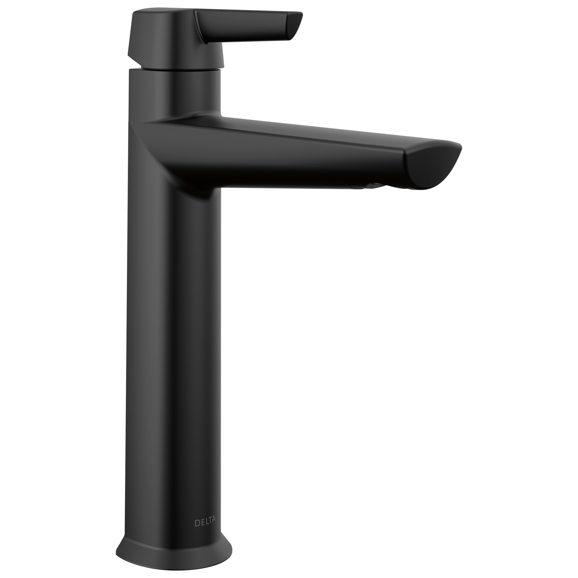 Delta - Single Handle Mid-Height Bathroom Faucet - Matte Black - 671-BL-DST