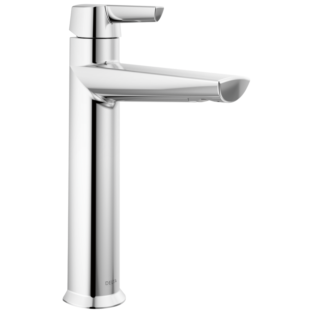 Delta - Single Handle Mid-Height Bathroom Faucet - Lumicoat® Chrome - 671-PR-DST