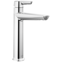 Delta - Single Handle Mid-Height Bathroom Faucet - Lumicoat® Chrome - 671-PR-DST