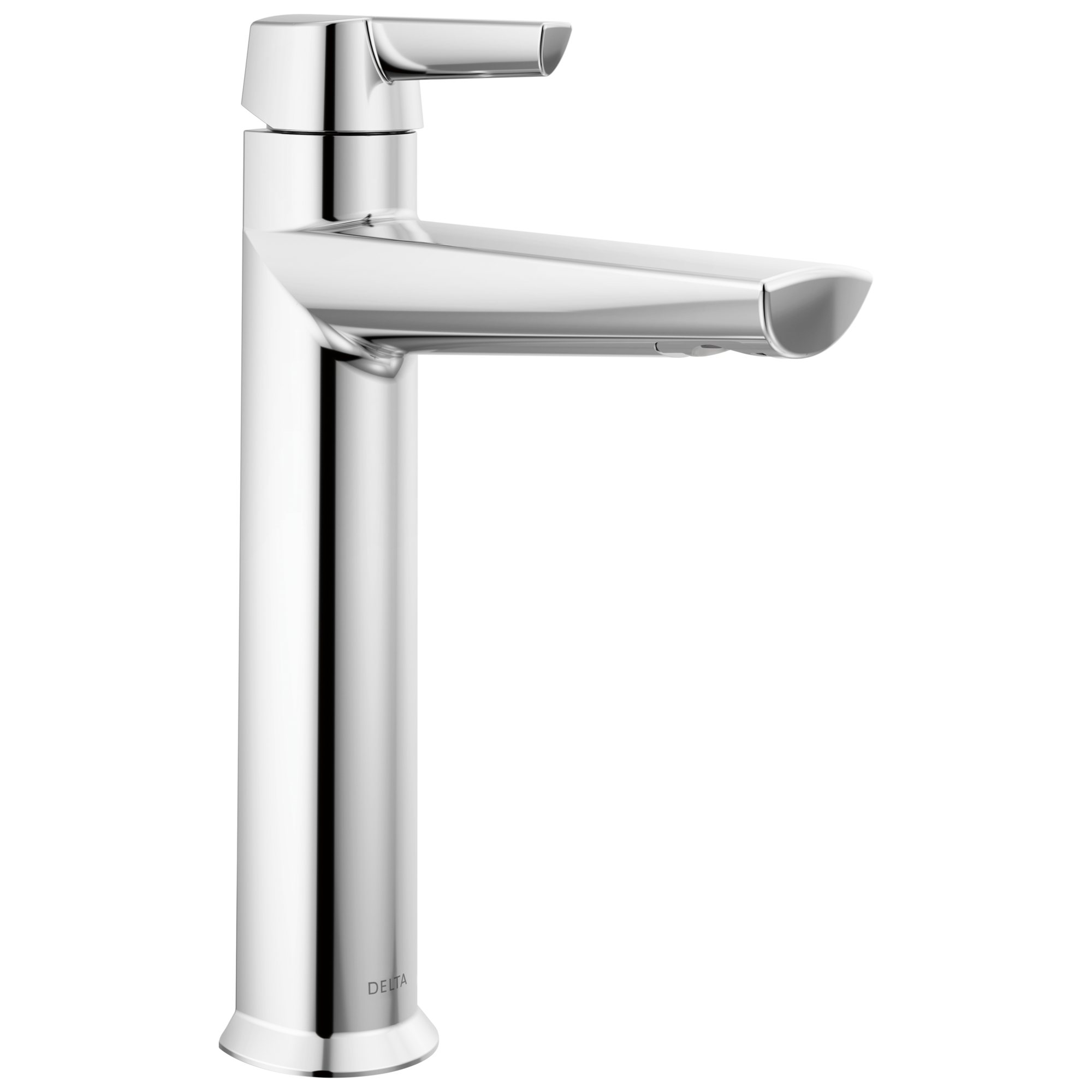 Delta - Single Handle Mid-Height Bathroom Faucet - Lumicoat® Chrome - 671-PR-DST