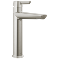 Delta - Single Handle Mid-Height Bathroom Faucet - Lumicoat® Stainless - 671-SS-PR-DST