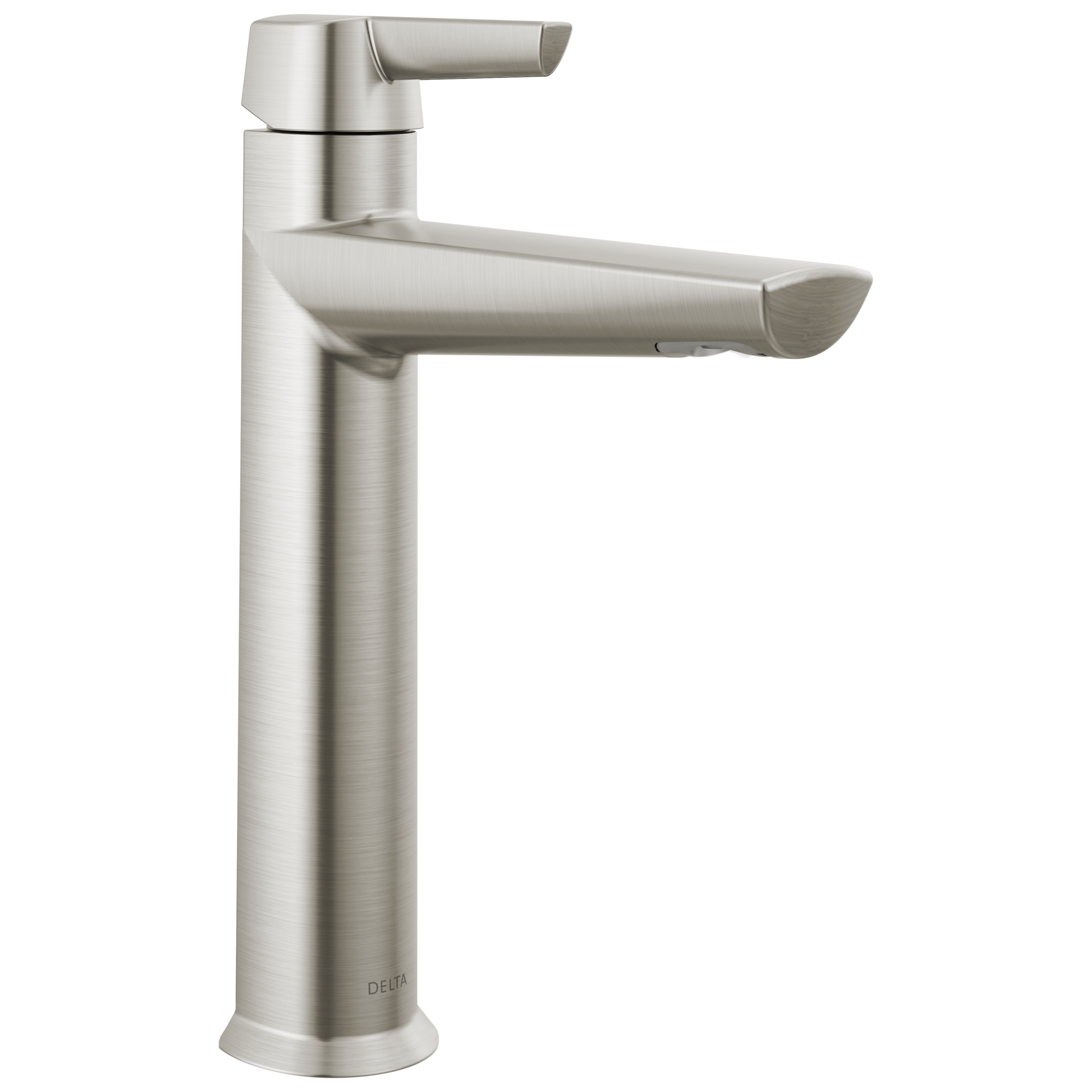 Delta - Single Handle Mid-Height Bathroom Faucet - Lumicoat® Stainless - 671-SS-PR-DST