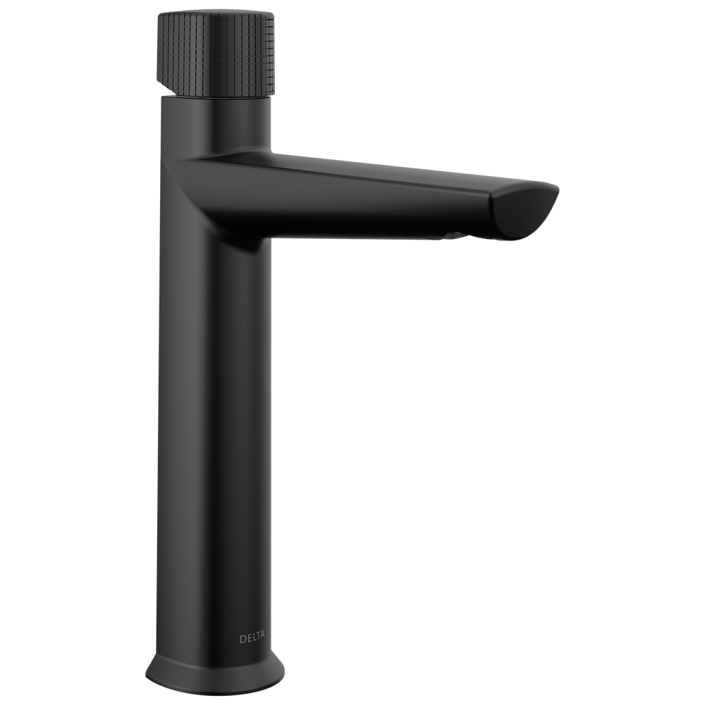 Delta - Single Handle Mid-Height Bathroom Faucet - Matte Black - 673-BL-DST