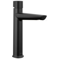 Delta - Single Handle Mid-Height Bathroom Faucet - Matte Black - 673-BL-DST