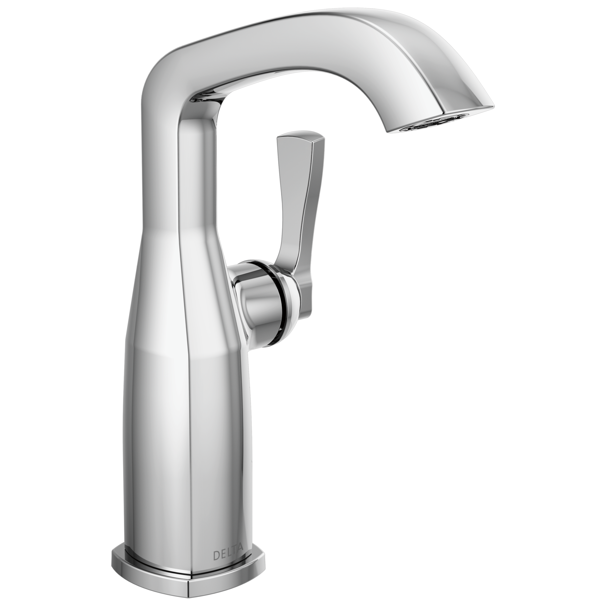 Delta - Single Handle Mid-Height Bathroom Faucet - Lumicoat® Chrome - 676-PR-DST