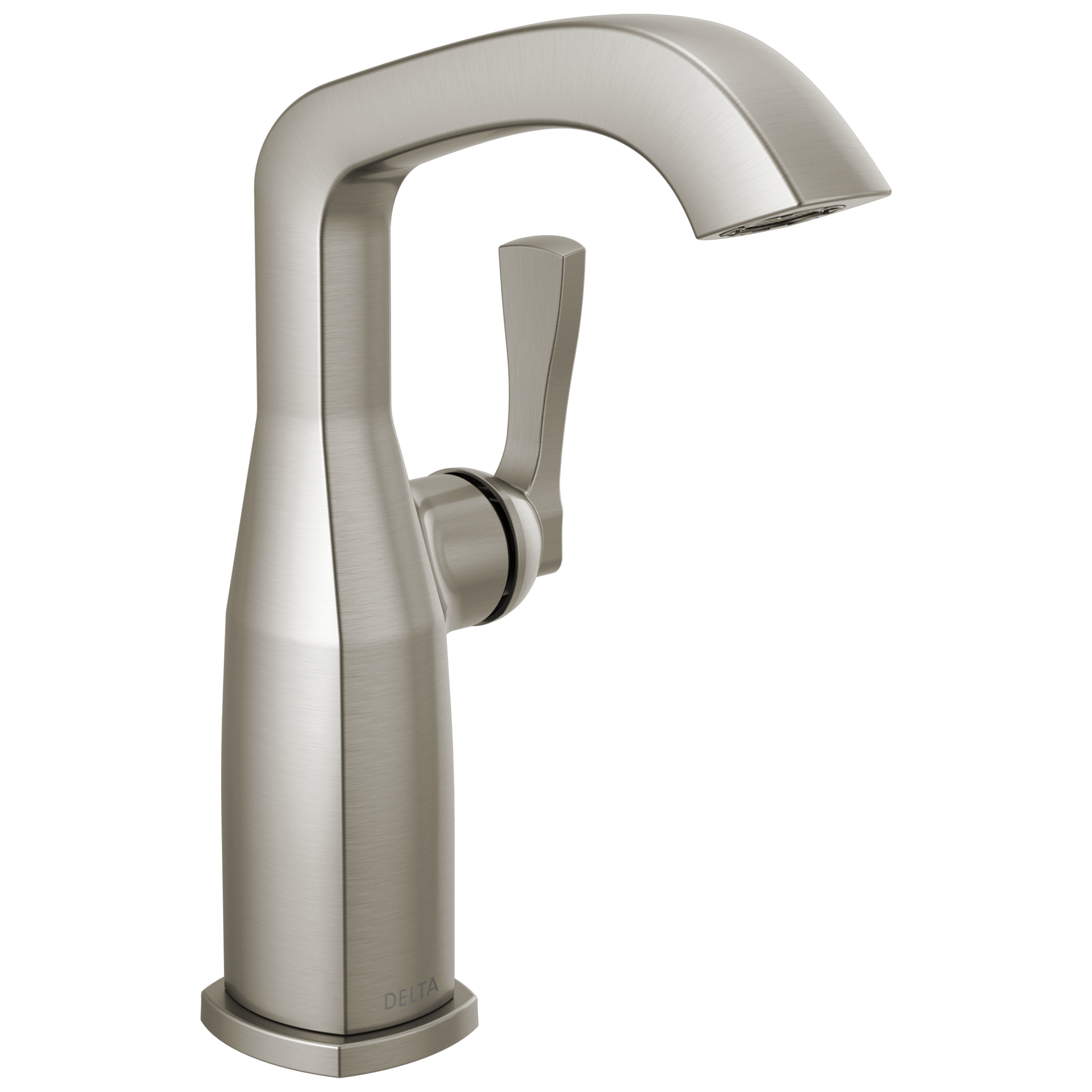 Delta - Single Handle Mid-Height Bathroom Faucet - Lumicoat® Stainless - 676-SS-PR-DST