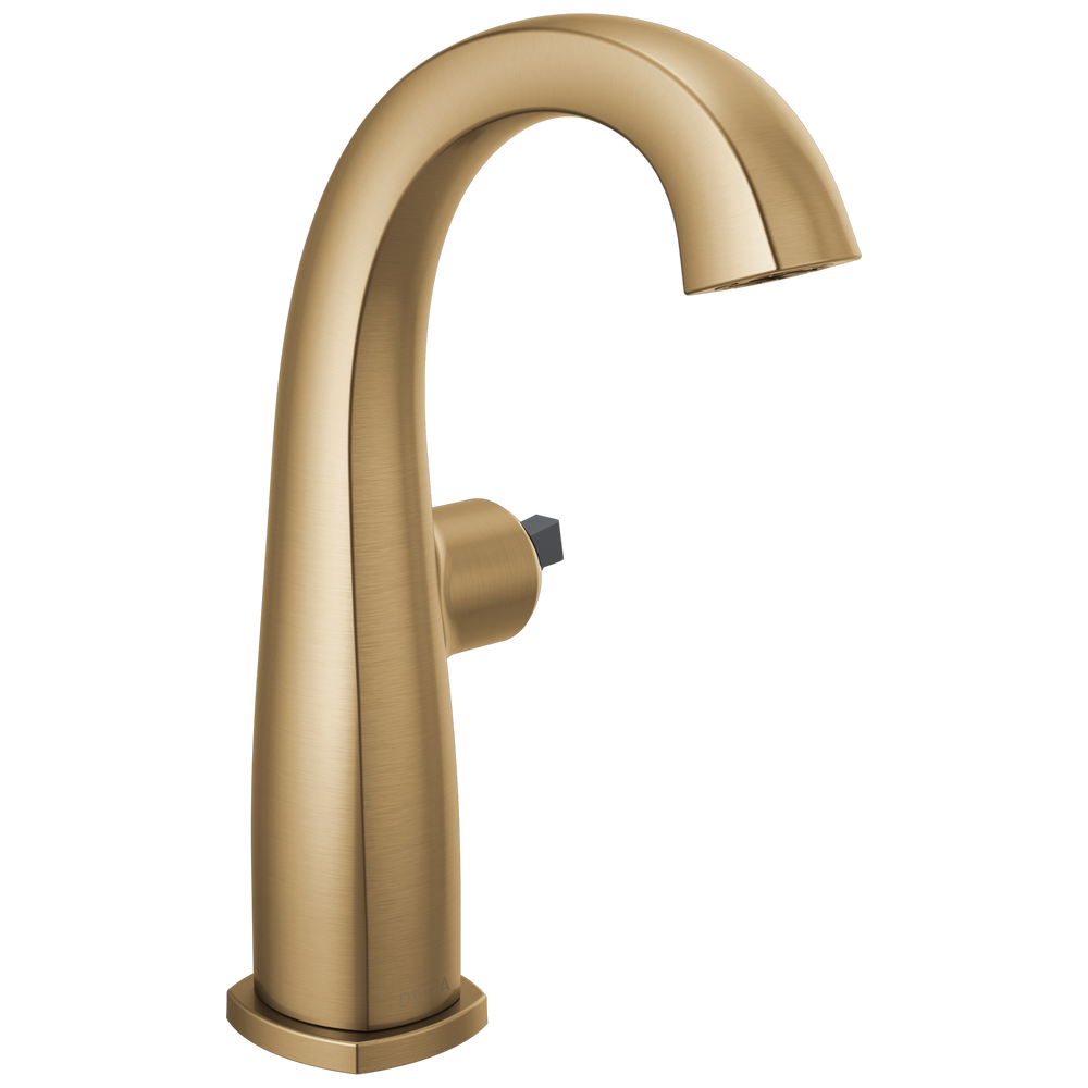 Delta - Single Handle Mid-Height Bathroom Faucet - Less Handle - Champagne Bronze - 677-CZLHP-DST