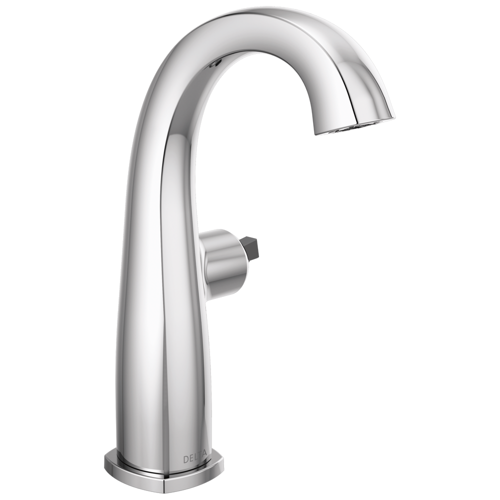 Delta - Single Handle Mid-Height Bathroom Faucet - Less Handle - Chrome - 677-LHP-DST