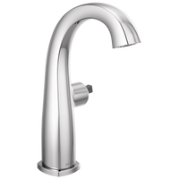 Delta - Single Handle Mid-Height Bathroom Faucet - Less Handle - Chrome - 677-LHP-DST