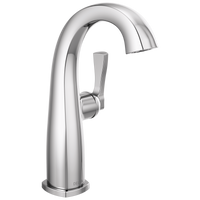 Delta - Single Handle Mid-Height Bathroom Faucet - Lumicoat® Chrome - 677-PR-DST