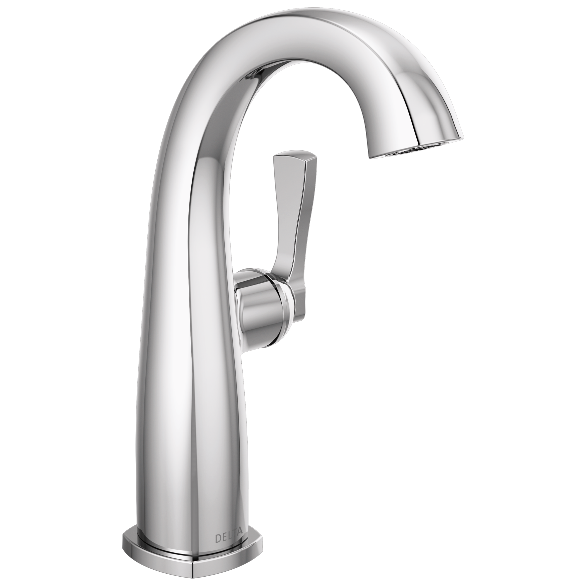 Delta - Single Handle Mid-Height Bathroom Faucet - Lumicoat® Chrome - 677-PR-DST