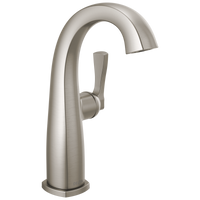 Delta - Single Handle Mid-Height Bathroom Faucet - Lumicoat® Stainless - 677-SS-PR-DST