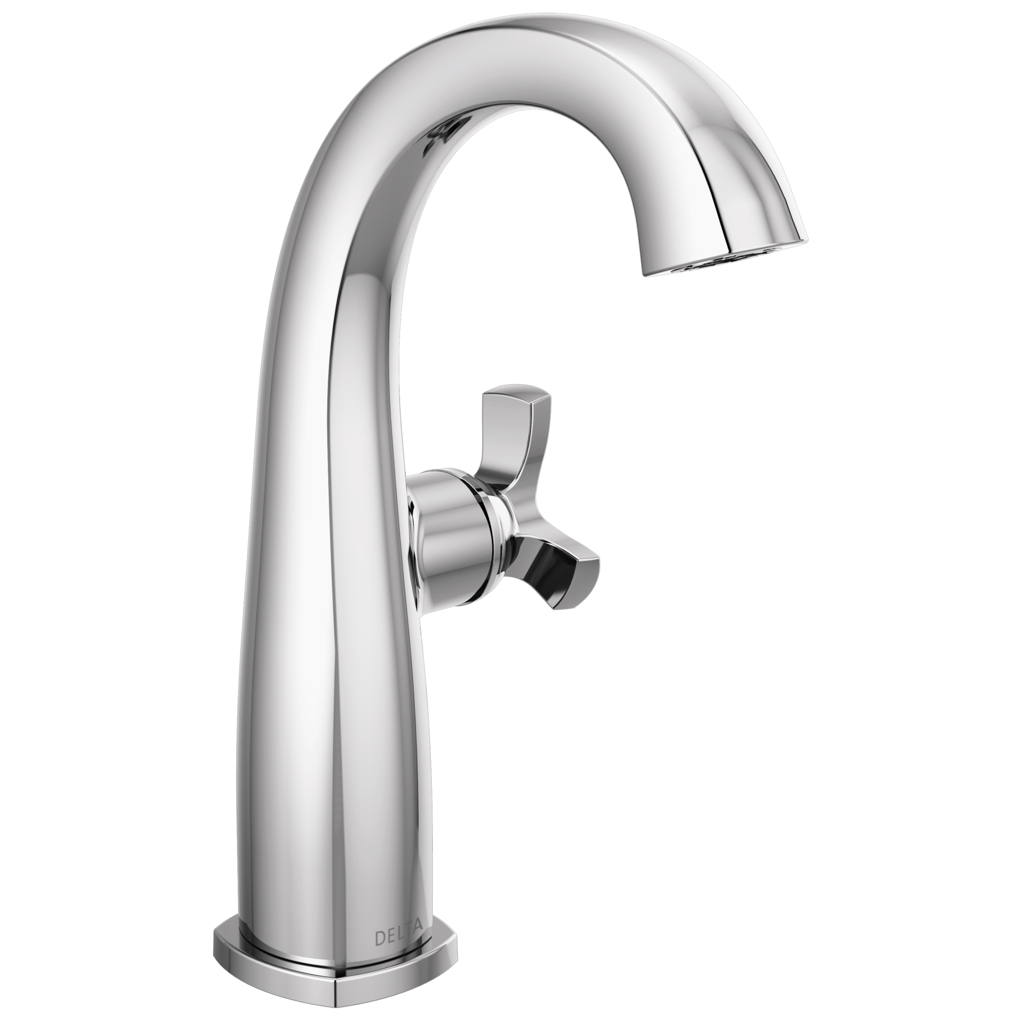 Delta - Single Handle Mid-Height Bathroom Faucet - Lumicoat® Chrome - 6776-PR-DST