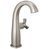 Delta - Single Handle Mid-Height Bathroom Faucet - Lumicoat® Stainless - 6776-SS-PR-DST