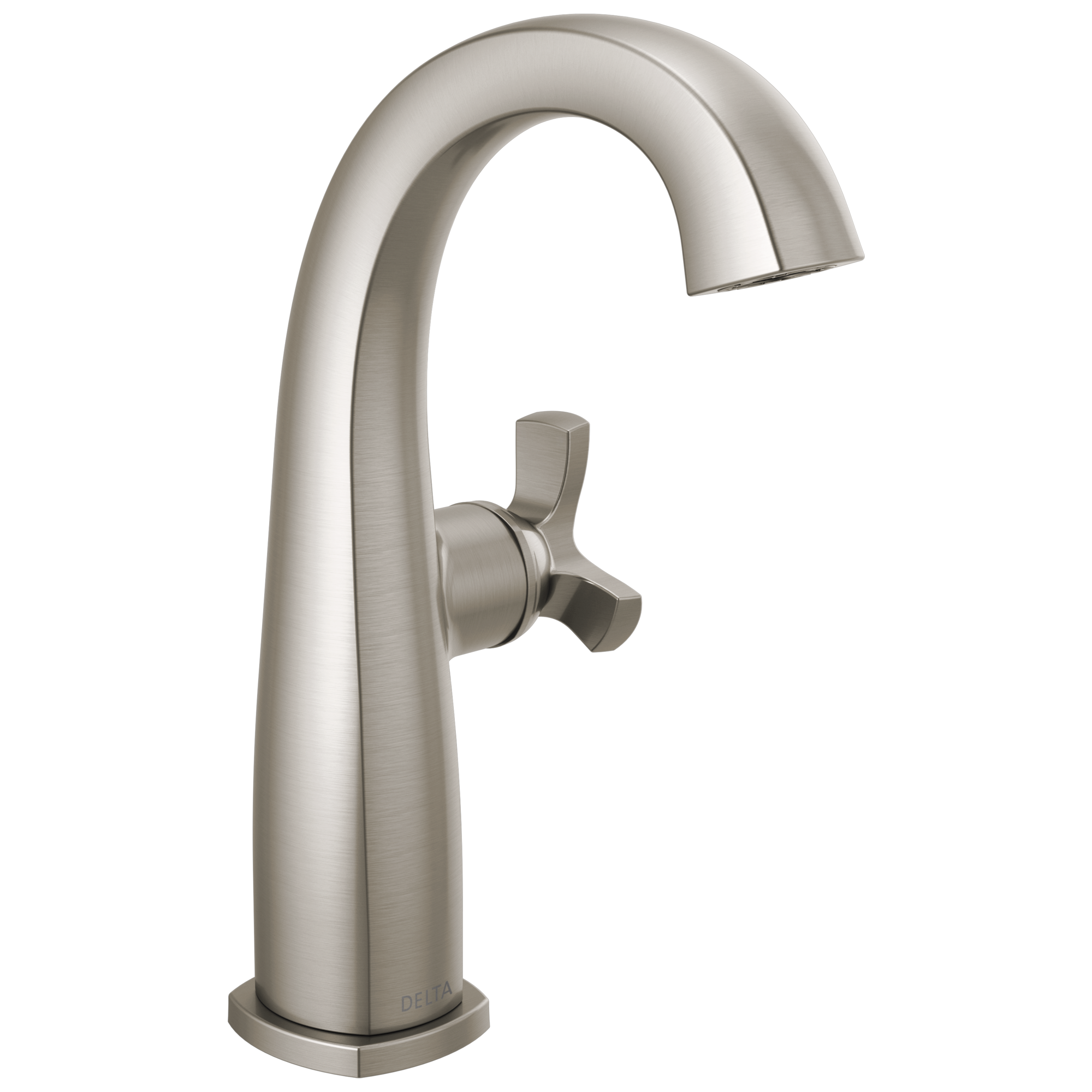 Delta - Single Handle Mid-Height Bathroom Faucet - Lumicoat® Stainless - 6776-SS-PR-DST