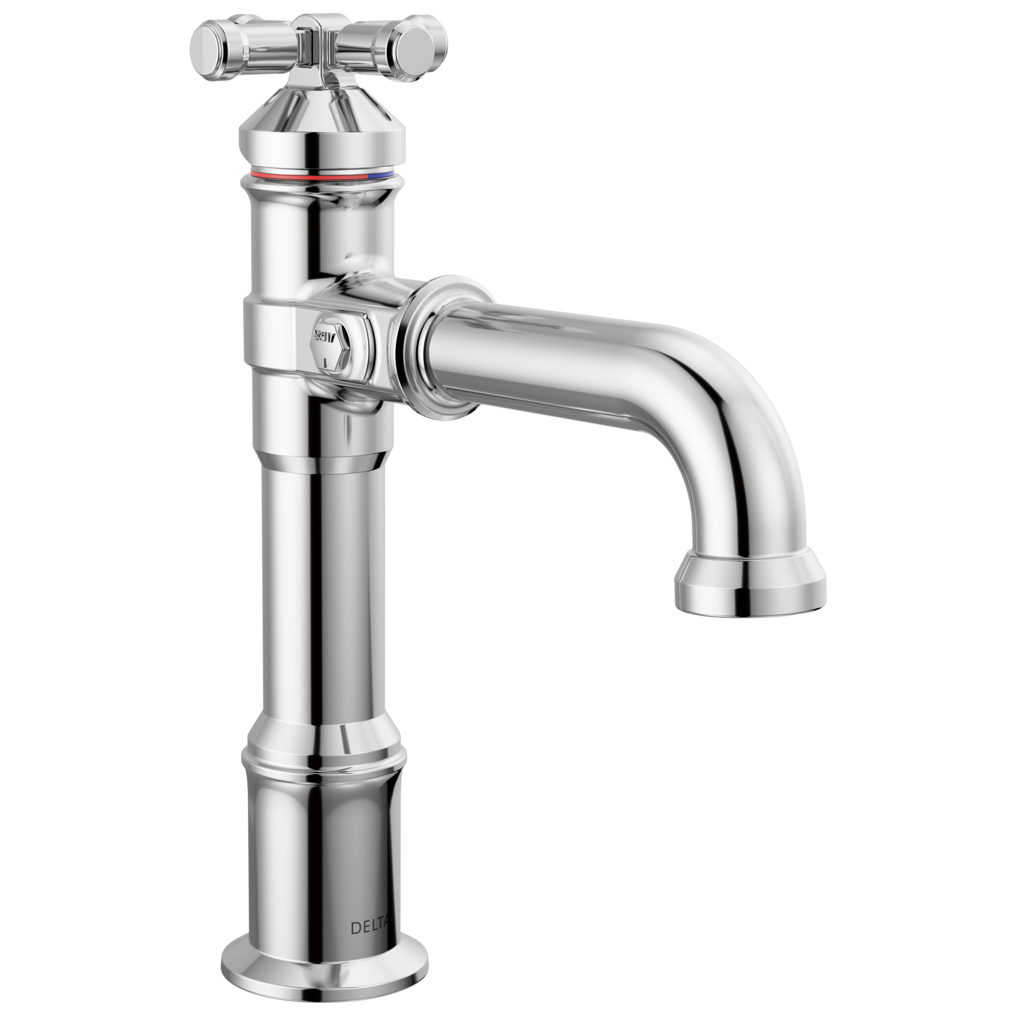 Delta - Single Handle Bathroom Faucet - Lumicoat® Chrome - 687-PR-DST