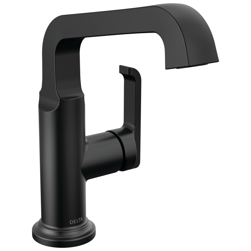 Delta - Single Handle Mid-Height Vessel Bathroom - Matte Black - 689-BL-DST