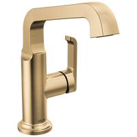 Delta - Single Handle Mid-Height Vessel Bathroom - Lumicoat® Champagne Bronze - 689-CZ-PR-DST